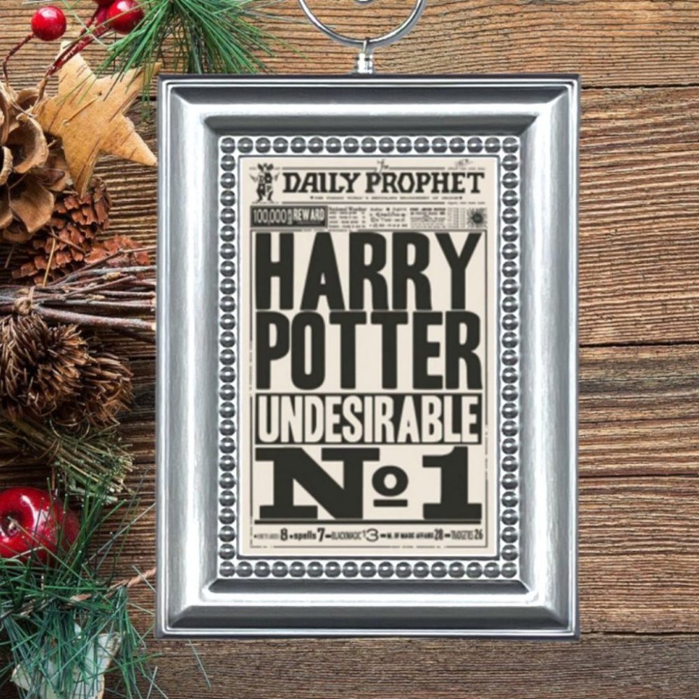 Harry‎ Potter The Daily Prophet Newspaper Christmas Tree Ornament